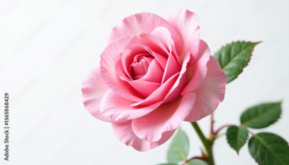 Delicate rose, pure white background, clipping path included, studio shot, macro, wedding Delicate rose, pure white background, clipping path included, studio shot, macro, wedding