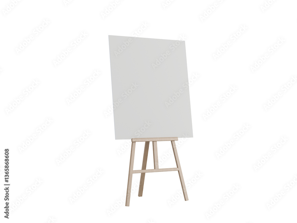 blank canvas on easel blank canvas on easel