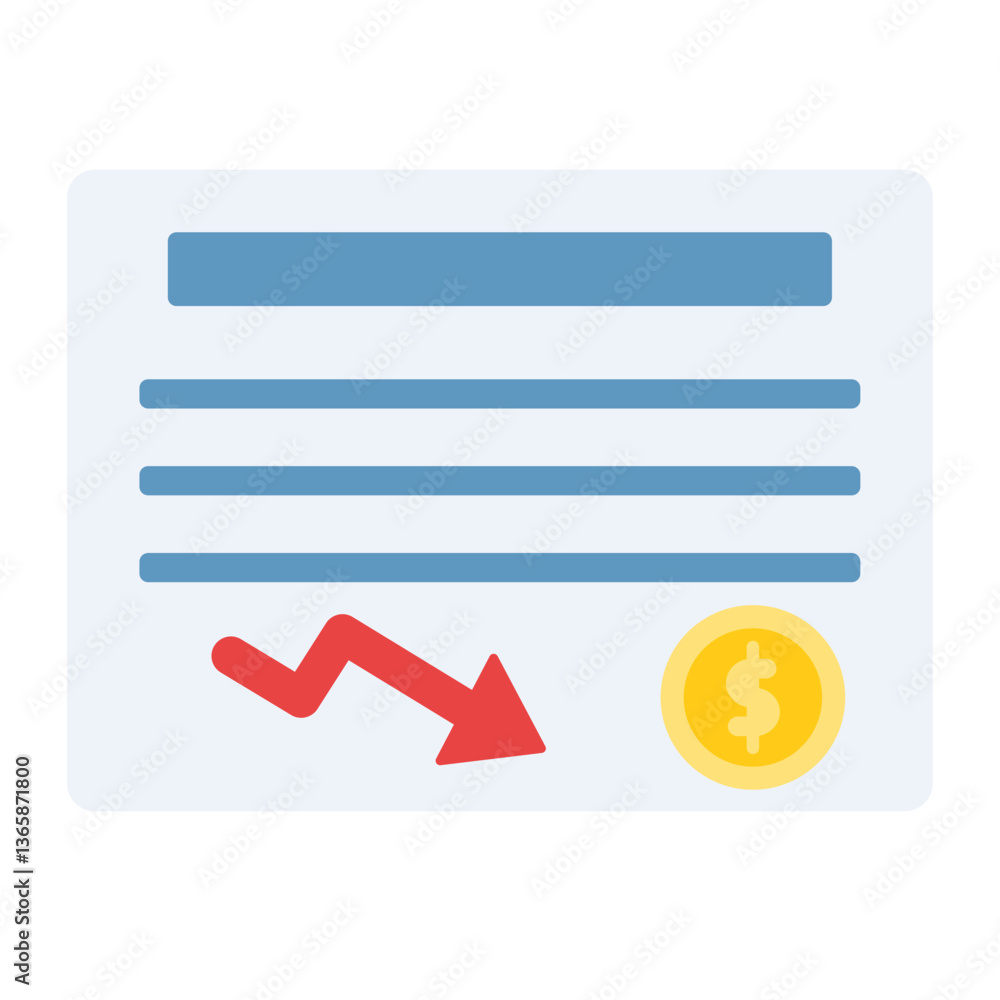 Fototapeta premium Finance Illustration Set