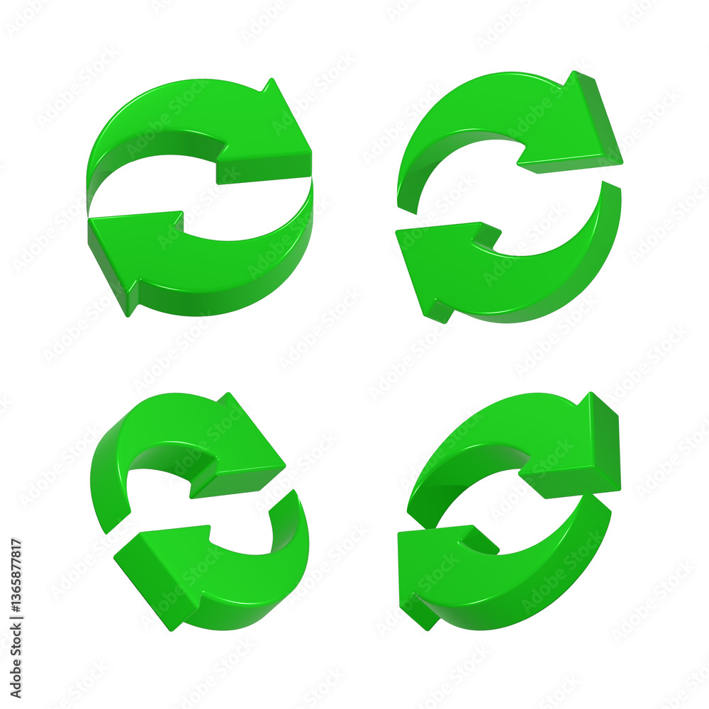 Obraz premium refresh icon 3d realistic icon for app web