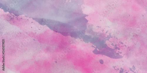 Abstract translucent multicolored watercolor background. Watercolor background. 3D illustration, 3D rendering. Colorful gradient ink colors wet effect hand drawn canvas background .