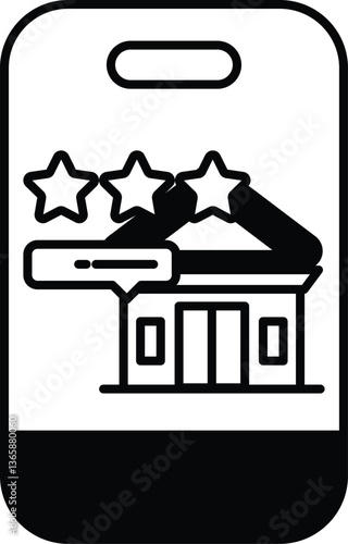 A phone with a star and three stars on it