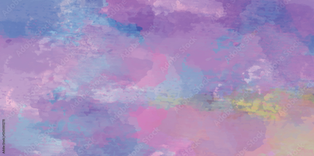 Fototapeta premium Abstract translucent multicolored watercolor background. Watercolor background. 3D illustration, 3D rendering. Colorful gradient ink colors wet effect hand drawn canvas background .