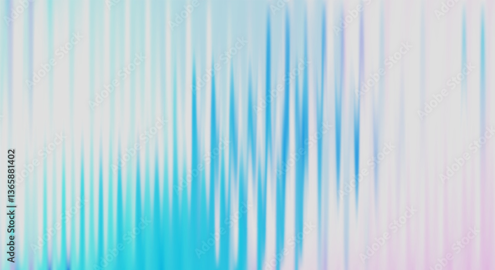 Obraz premium Vector Blurred holographic gradient background. Ribbed glass texture.