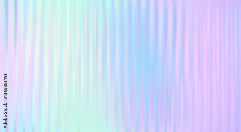 Fototapeta premium Vector Blurred holographic gradient background. Ribbed glass texture.