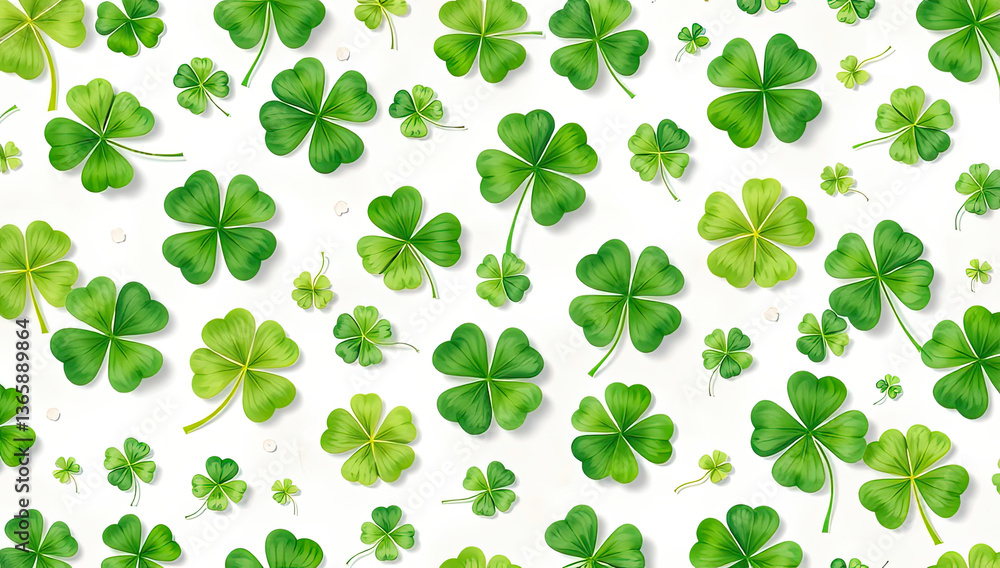 Leaf Patterns Shamrock Motif Art A Vibrant Background Image for St Patricks Digital Spaces Leaf Patterns Shamrock Motif Art A Vibrant Background Image for St Patricks Digital Spaces