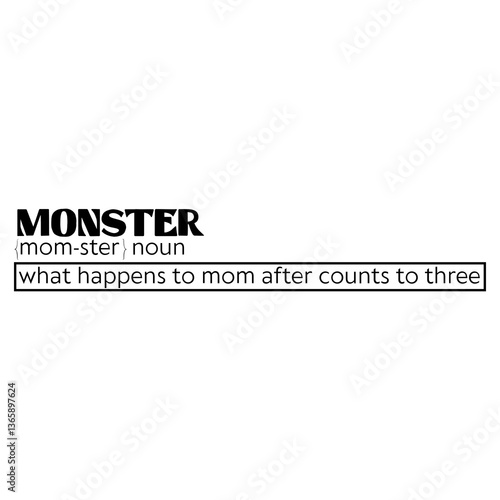Mother Mom Funny Definition SVG Design 
