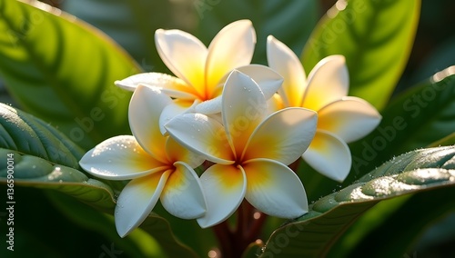 frangipani plumeria flower