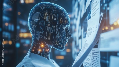 AI-powered translation system processing immigration papers.