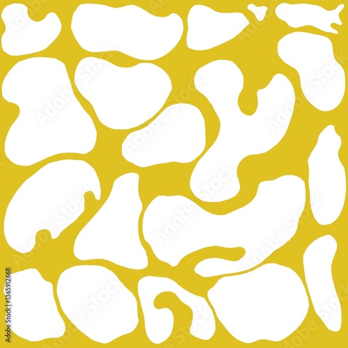abstraction yellow background with white spots