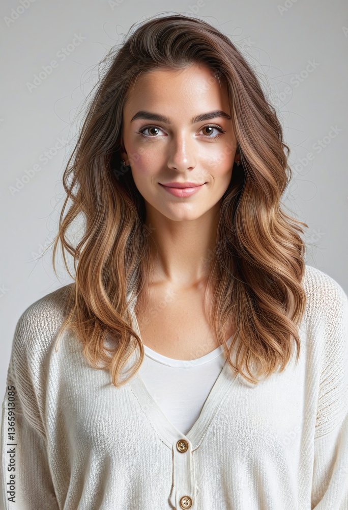 Obraz premium Capturing the Essence of Italian Casual Elegance: A Natural and Inviting Portrait