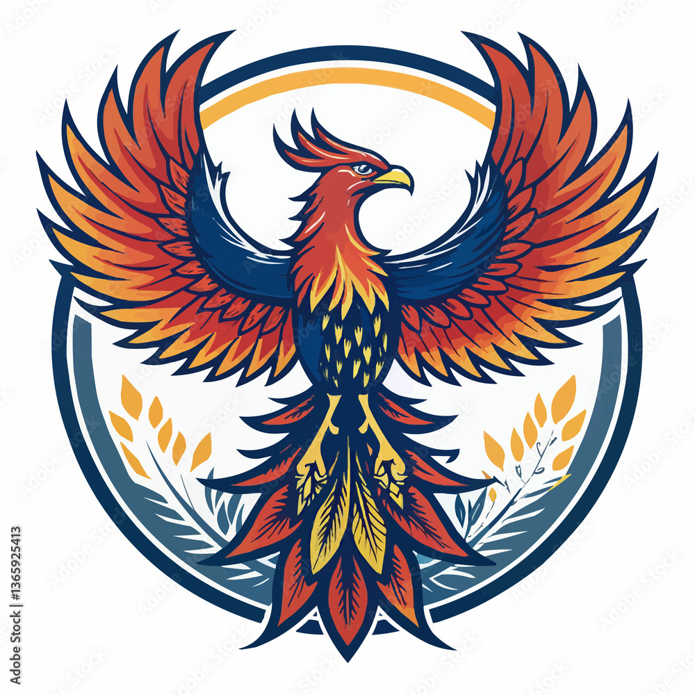 Obraz premium logo of a Phoenix Rising