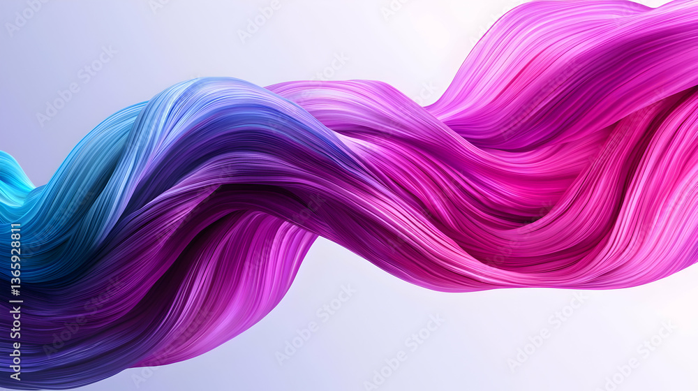 Obraz premium Abstract Colorful Flowing Fabric Design