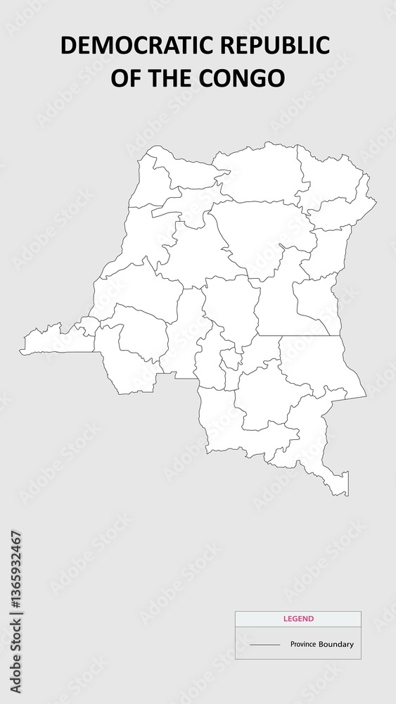 Democratic Republic of the Congo map. Country map of Democratic Republic of the Congo. Administrative map of Democratic Republic of the Congo with Countries names in outline. Democratic Republic of the Congo map. Country map of Democratic Republic of the Congo. Administrative map of Democratic Republic of the Congo with Countries names in outline.