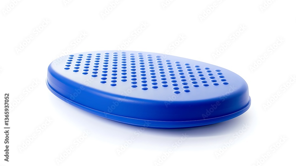 A blue object with a blue and white design A blue object with a blue and white design