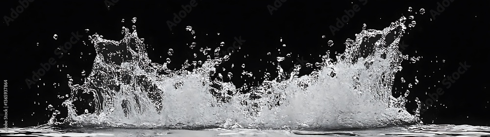 Fototapeta premium Water Splash Isolated.