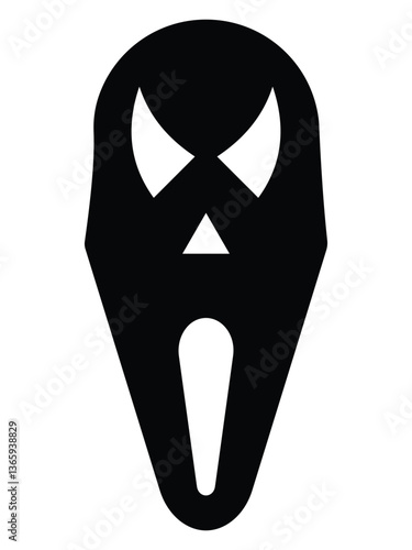Human skulls vector icon. Simple person face silhouette symbol website logo design. Modern human skull icon sign isolated on white background. Comic and tragic mask symbol. Vector image.