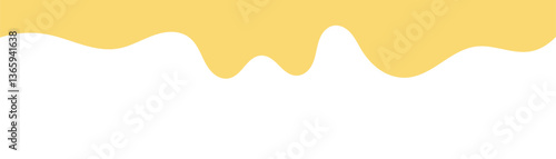 yellow melt butter. melted mayonnaise illustration. wavy background for advertising banner. abstract wavy background. melting mustard isolated on white background. flat style melting mustard.