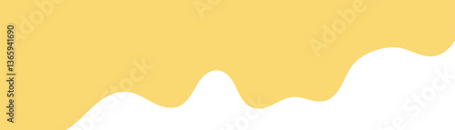 yellow melt butter. melted mayonnaise illustration. melting mustard isolated on white background. flat style melting mustard. abstract wavy background. wavy background for advertising banner.