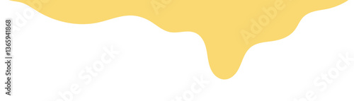 yellow melt butter. flat style melting mustard. melting mustard isolated on white background. wavy background for advertising banner. abstract wavy background. melted mayonnaise illustration.