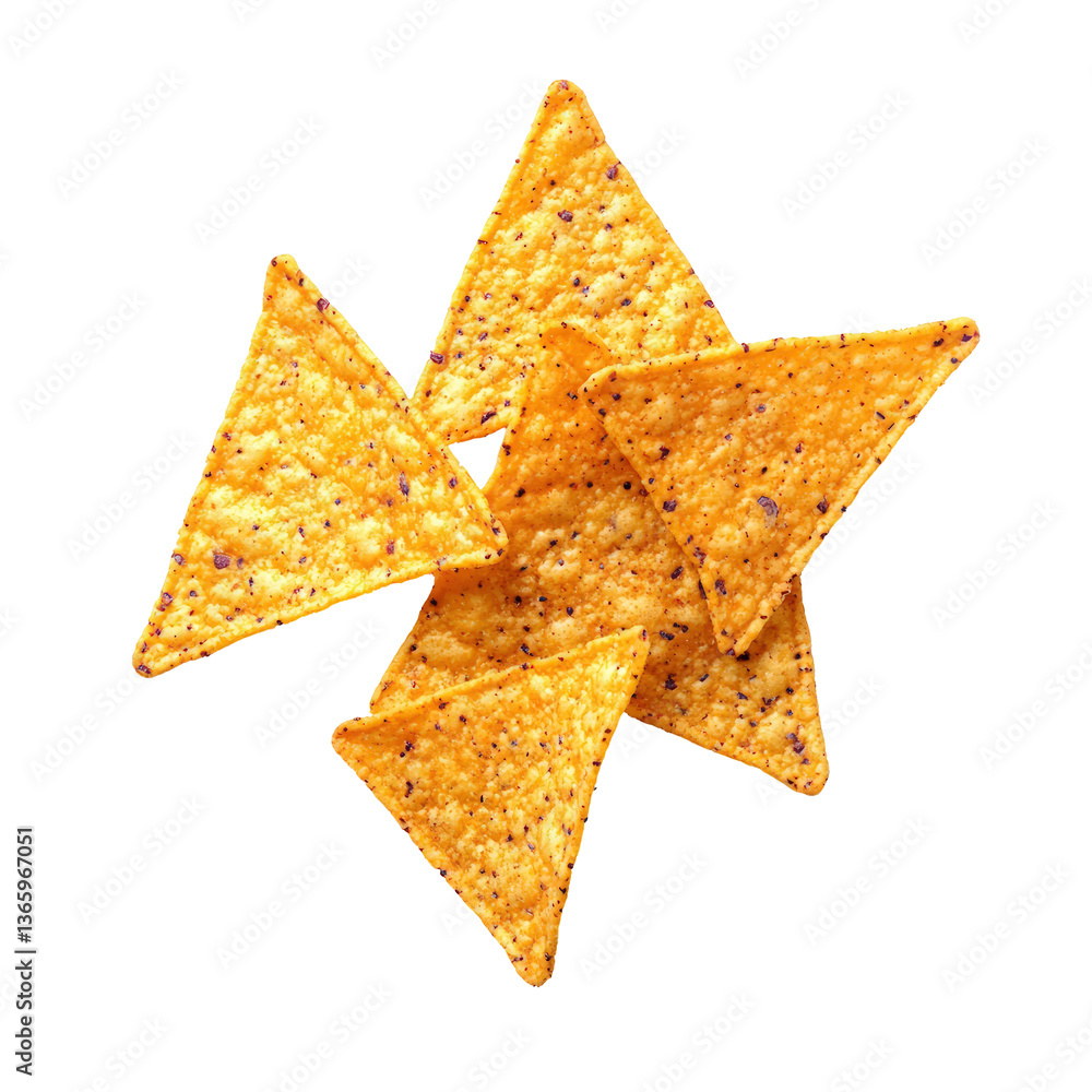 Crispy Tortilla Chips Isolated on transparent background Crispy Tortilla Chips Isolated on transparent background