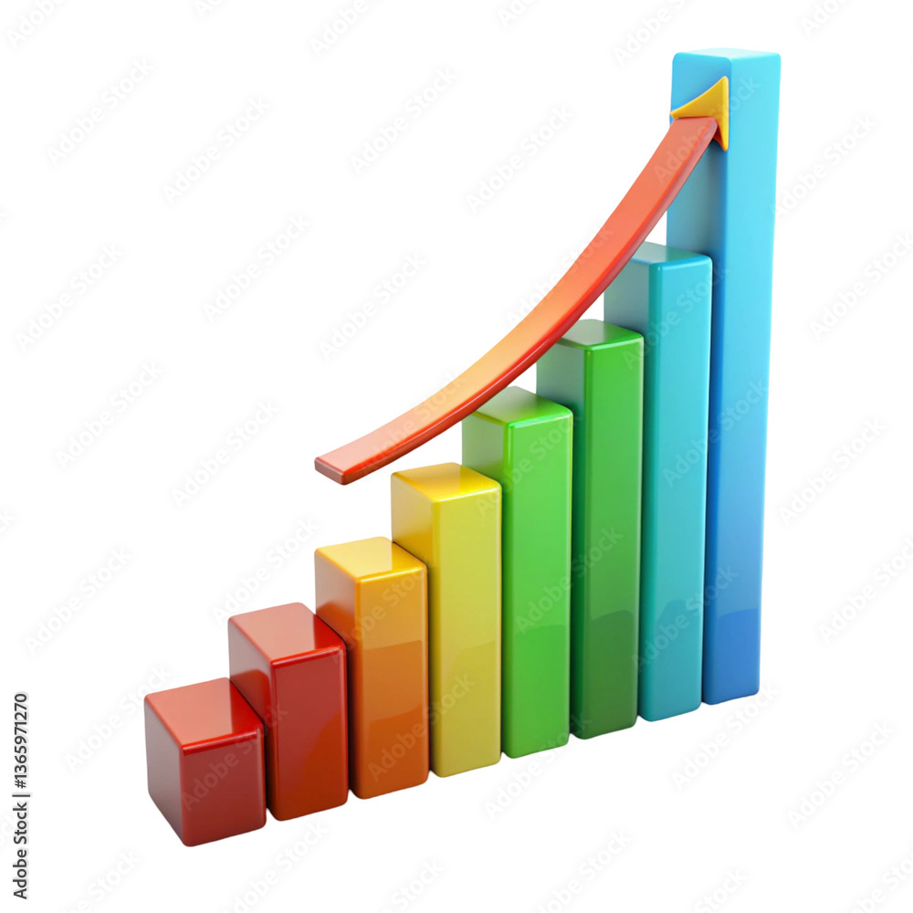 business graph with arrow business graph with arrow