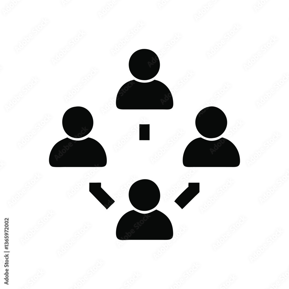 Community best solid icon vector illustration Community best solid icon vector illustration