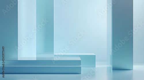 Wallpaper Mural Minimalist abstract architecture design studio digital art modern environment aesthetic view creative concept Torontodigital.ca