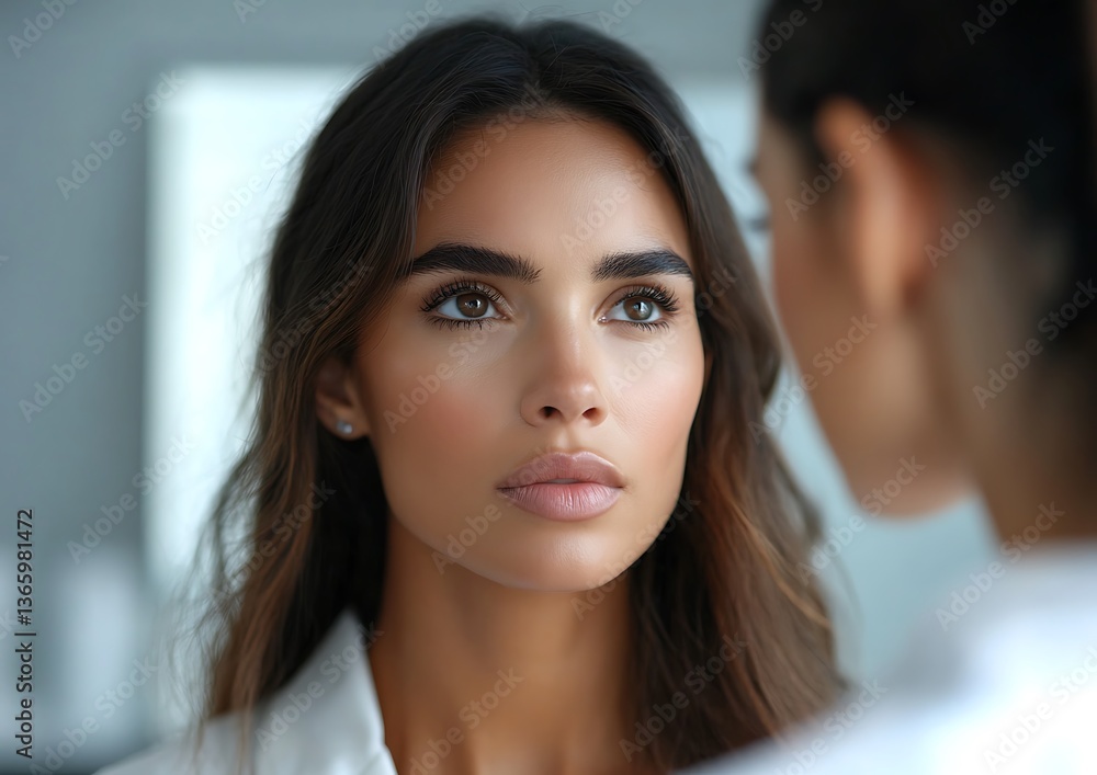 custom made wallpaper toronto digitalWoman beauty consultation in salon