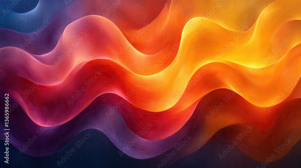 Obraz premium Abstract flowing vibrant colors