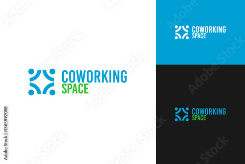 Work space logo design template vector illustration
