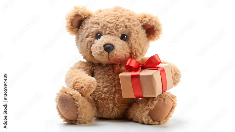 Fototapeta premium Teddy Bear with Gift