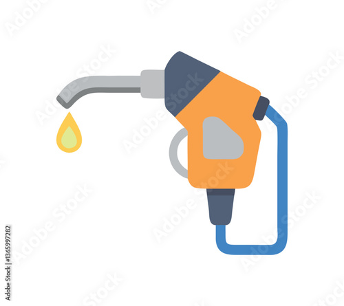 Fuel Pump Nozzle Icon, Gasoline Dispenser Vector, Petrol Pump Illustration, Energy Fuel Symbol, Fueling Station Graphic