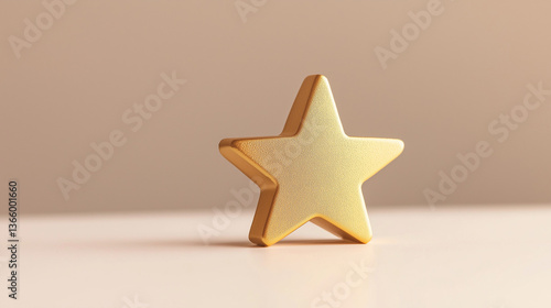 3d golden star
