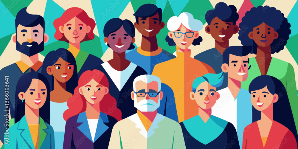 custom made wallpaper toronto digitalDiverse group of people smiling together in a colorful setting