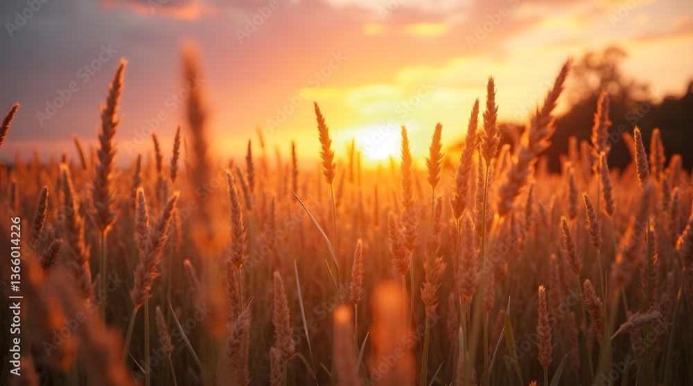 Golden wheat field at sunset, warm tones and soft focus. Perfect for nature, farming, or rural-themed projects. Golden wheat field at sunset, warm tones and soft focus. Perfect for nature, farming, or rural-themed projects.