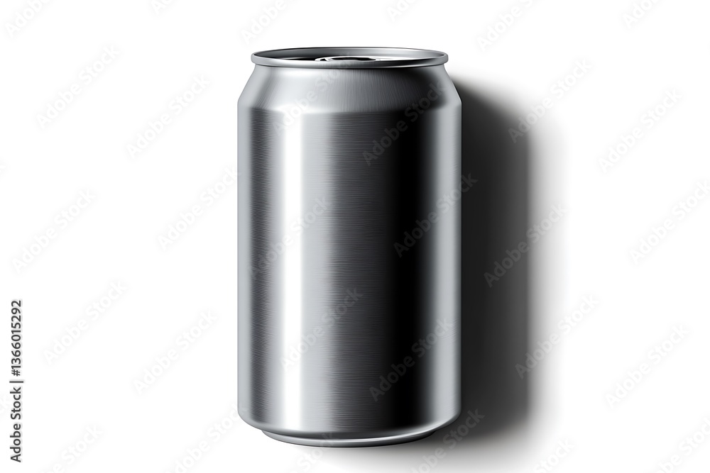 Aluminum can mockup on white background with clipping path. Aluminum can mockup on white background with clipping path.