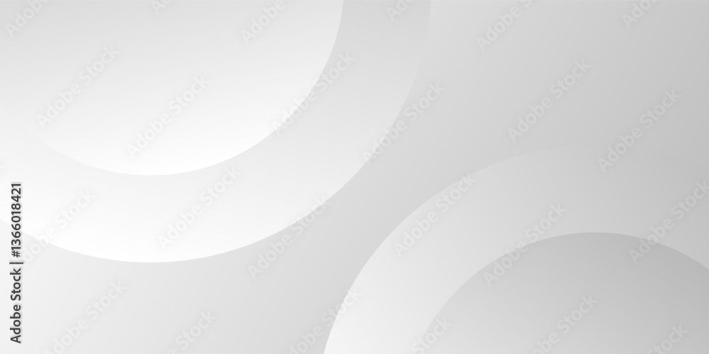 Obraz premium A minimalist abstract background featuring overlapping curves and circular shapes in various shades of gray