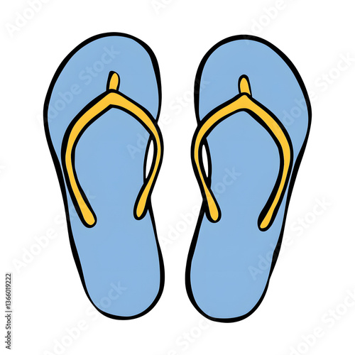 Flip Flops - Summer Vacation Graphic Transparent PNG