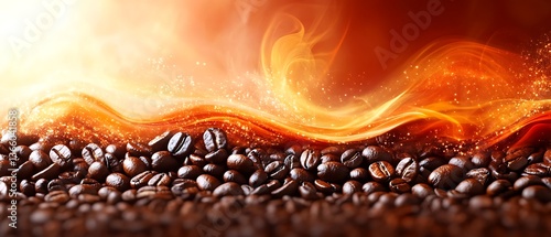 Fiery Coffee Beans.