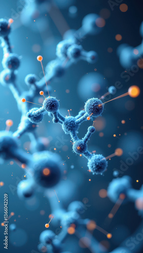 Wallpaper Mural Magnesium glycinate molecule with detailed structure, illustrating nutritional supplement science. Torontodigital.ca