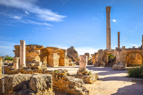 Photos The Baths of Antoninus, ruins of ancient Carthage, Tunisia.