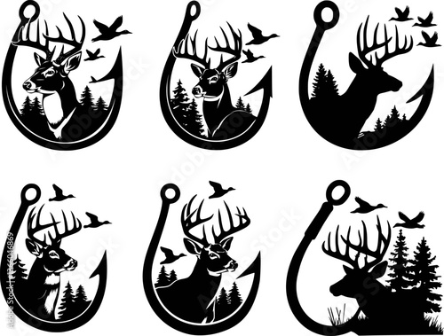Duck, Deer and Hook, Hunting, Fishing