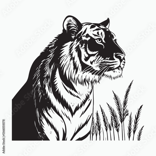 Tigers Vector.