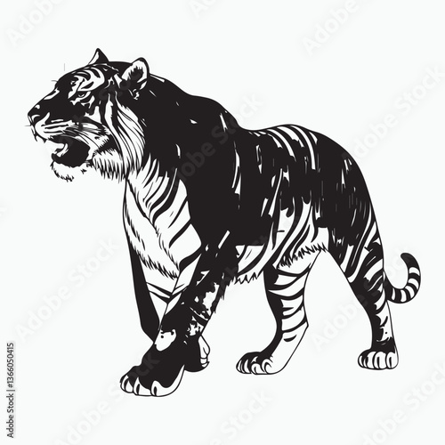 Tigers Vector.