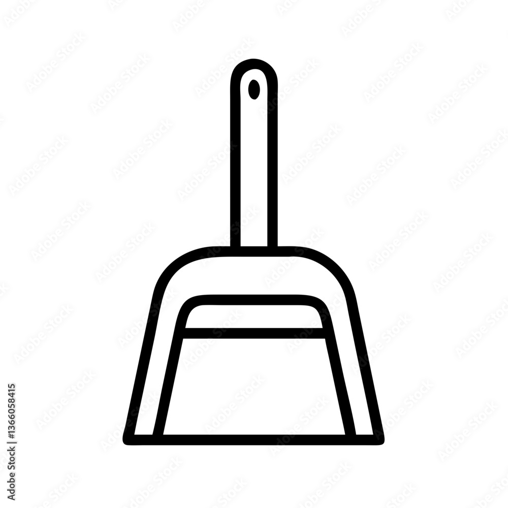 Sweep Away Messes with Dustpan Icon for Cleaning Tasks and Household Chores - Vector Illustration Sweep Away Messes with Dustpan Icon for Cleaning Tasks and Household Chores - Vector Illustration
