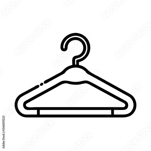 Elegant Hanger Icon for Fashion and Wardrobe Concepts