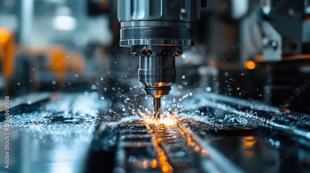 A high-tech manufacturing facility producing industrial tools, including drills, hammers, and wrenches, with precision and efficiency A high-tech manufacturing facility producing industrial tools, including drills, hammers, and wrenches, with precision and efficiency