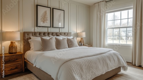 A welcoming guest room with a comfortable bed, soft linens, and cozy decor, offering a relaxing space for visitors to feel at home