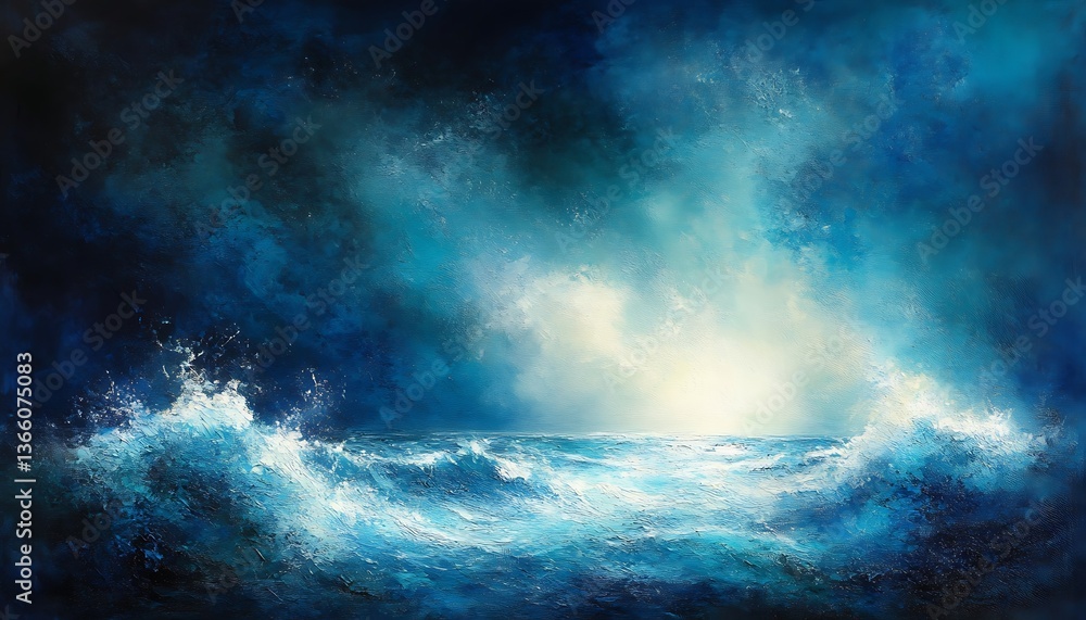 Obraz premium Stormy Seascape at Dawn.